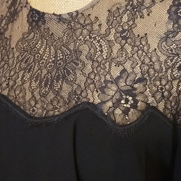 BCBGMaxAzria Women's Black Lacy Rosy Evening Dress XS - Picture 8 of 13